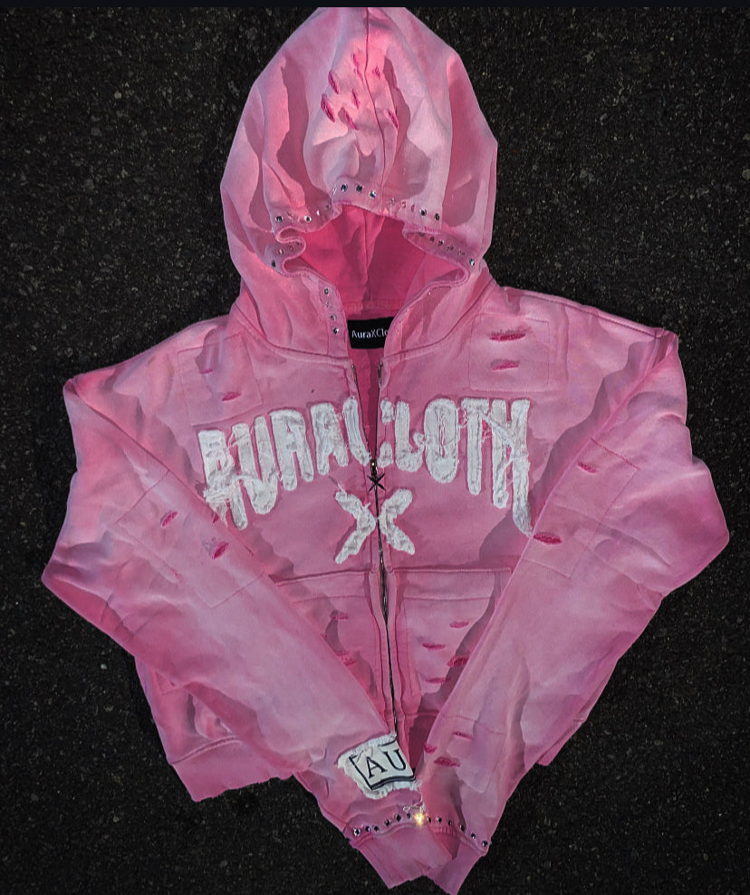 Pink AuraXCloth Zip up